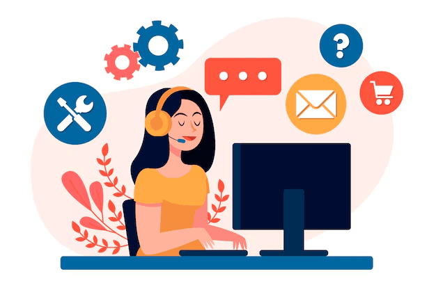 Customer support illustration